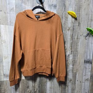 Monrow Camel Brown Fleece Oversized Hoodie NWT